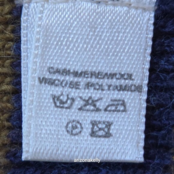 NWT Avoca Cashmere Wool Stripe Knit Scarf - Picture 7 of 10